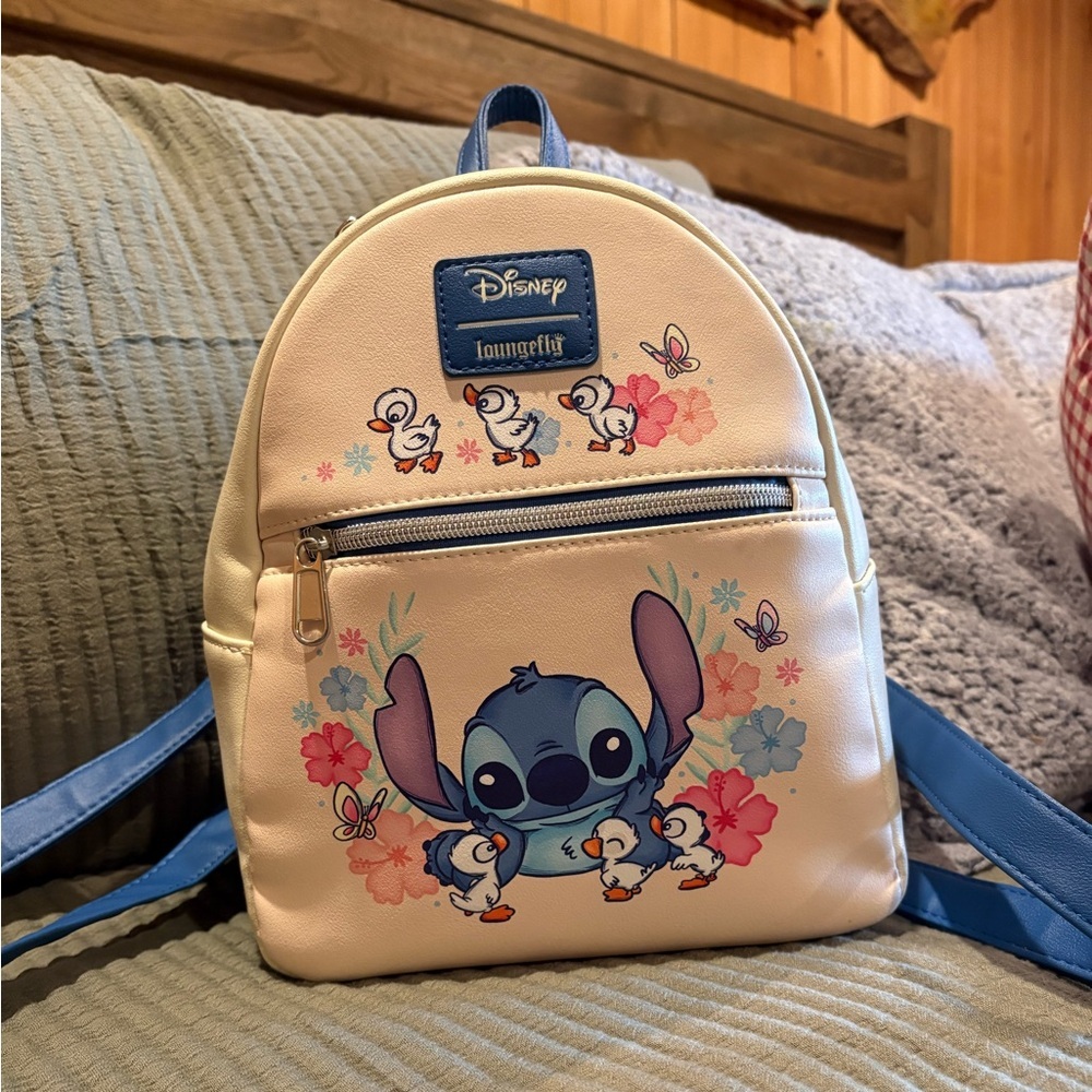 Loungefly Disney Lilo & Stitch Stitch With Ducks Mini Backpack